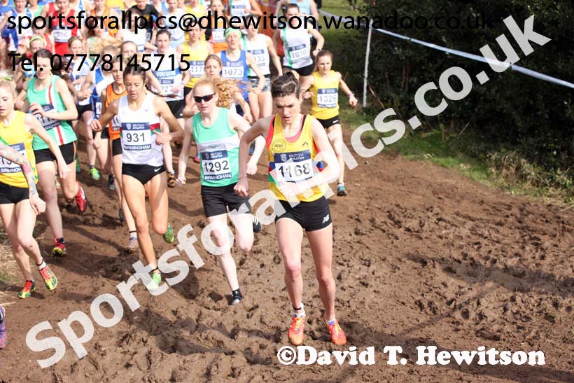 Senior womens 2016 Inter Counties Cross Country Champs. and Cross Challenge Final, Cofton Park, Birmingham. Photo: David T. Hewitson/Sports for All Pics